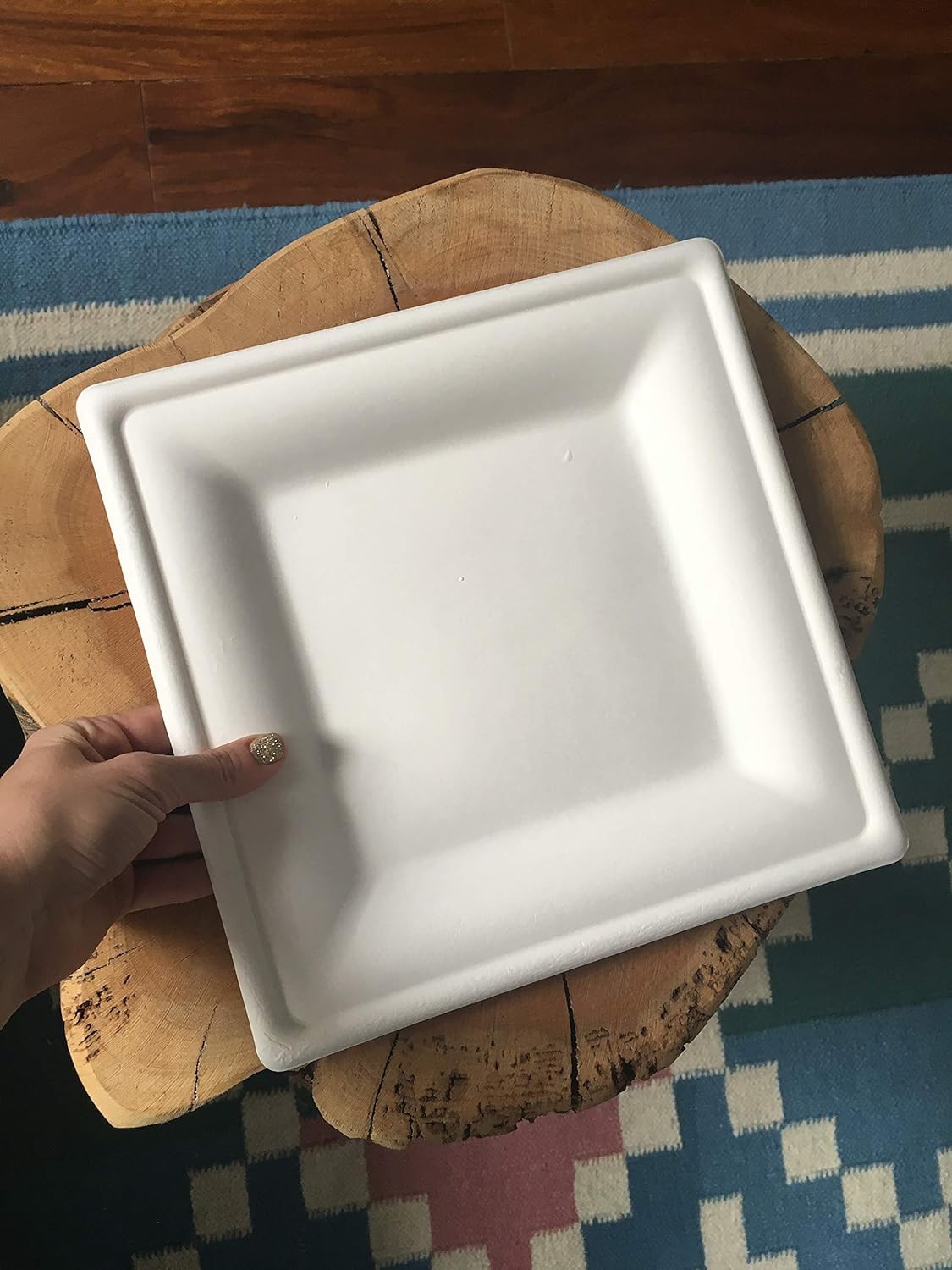 8inch square sugarcane compostable plates 8inch square sugarcane compostable plates