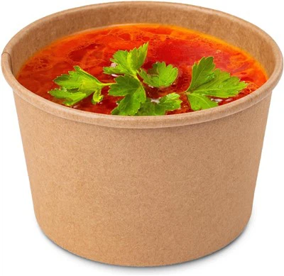 Envasos de sopa de paper de 32 oz amb tapa